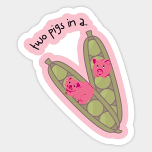 cute  pigs Sticker